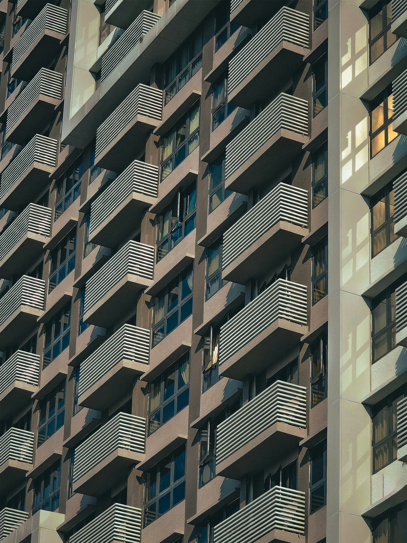 Residential building facade under evaluation